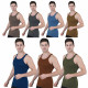 Men's Cotton Multicolor Gym Vest Combo Pack of 7 - Sleeveless